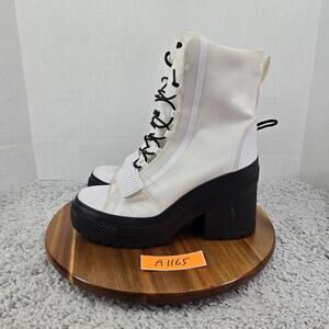 Converse Women 9 CTAS All Star GR 82 White Black Platform Y2K Chunky Casual Boot